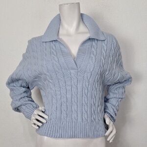 Sunday Best Light Blue V-Neck Sweater
